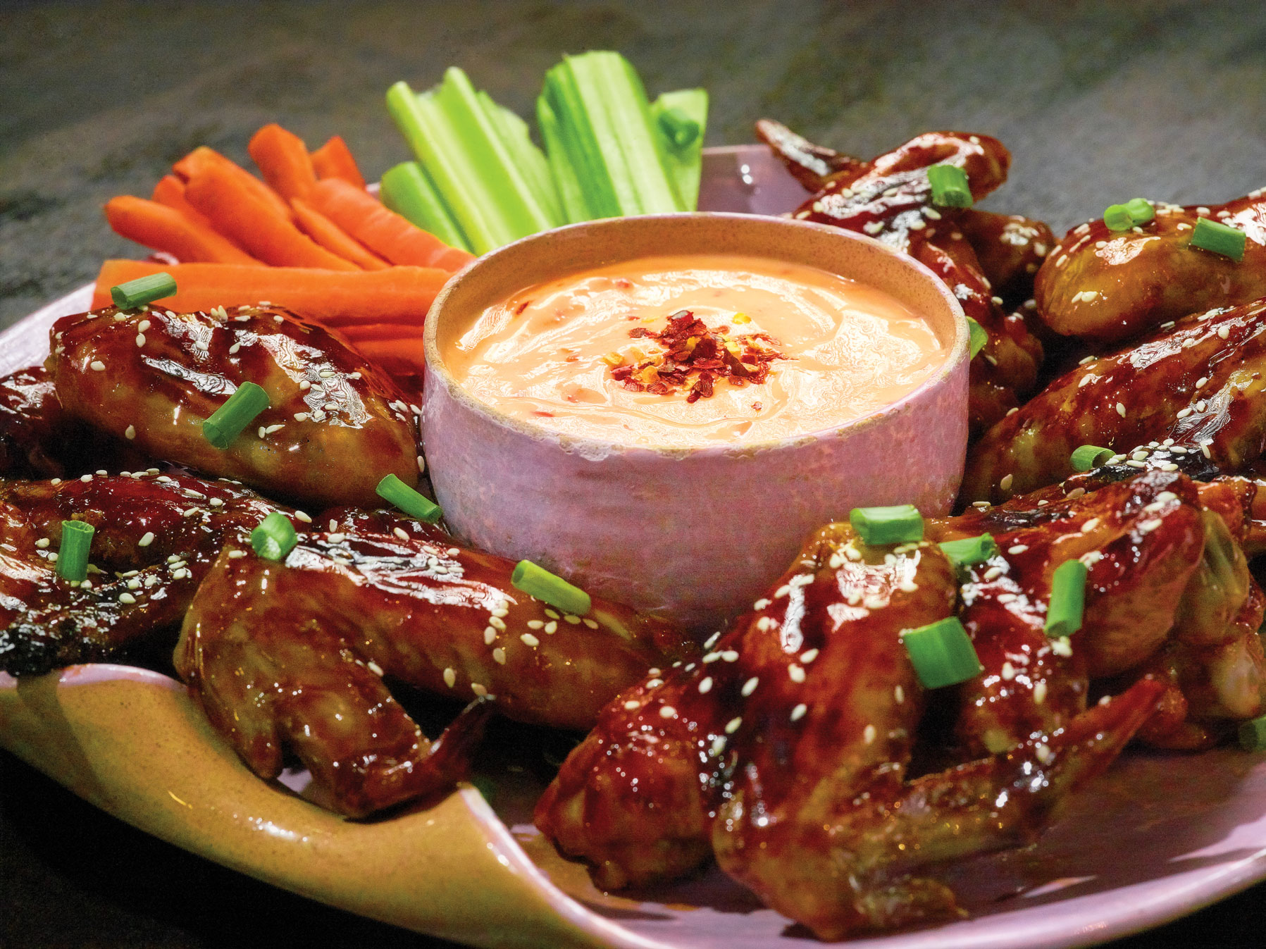 Honey Glazed Wings (6 pcs)