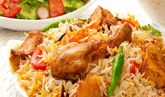 Chicken Biryani with Raita