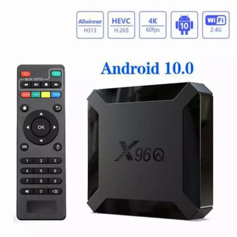 Smart Box X96Q Mini Quad Core 2g+16g 4K 60FPS ANDRIOD 10V