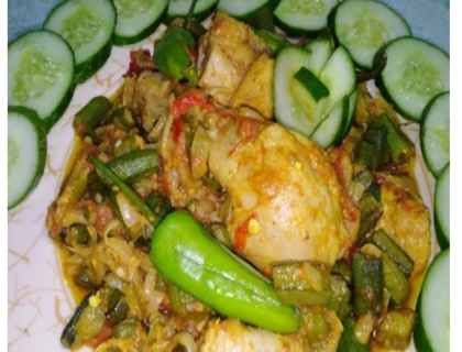 Chiken Bhindi (boneless)