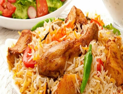 Chicken Biryani with Raita
