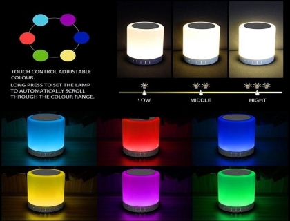 BLUETOOTH TOUCH SENSOR LAMP SPEAKER WITH LIGHTING 