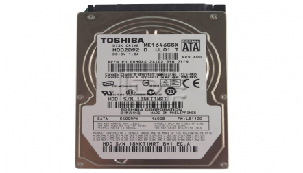 TOSHIBA HDD 160 GB 