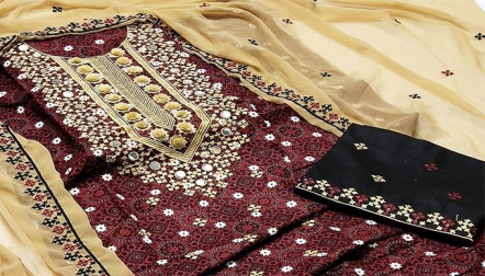 Sindhi Ajrak Design Summer Collection
