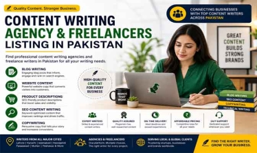 Content Writing Agency and Freelancers Listing in Pakistan
